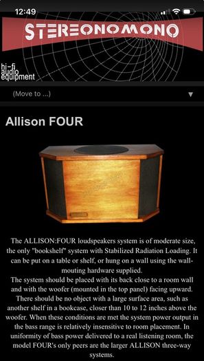 Allison Four speakers