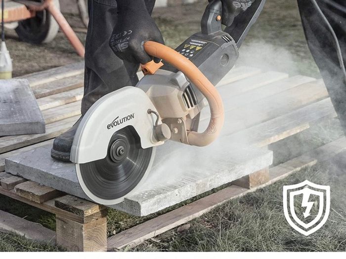 230mm Concrete Saw - 2000W Motor, No Gas, 90 mm Cut, Incl Diamond Masonry Blade, 230V (FREE POSTAGE)