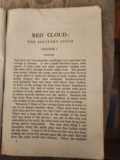Red Cloud. A Tale Of The Great Prairie. By Sir William F. Butler G.c.b. 1920s Paperback In Fair Condition. See Photos For Condition.