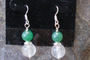 Earrings,Drop earrings,Handmade jewellery,Gift,Rose Quartz earrings
