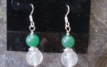 Earrings,Drop earrings,Handmade jewellery,Gift,Rose Quartz earrings