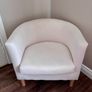 Ikea Cream Tub Chair in Great Condition Image 2