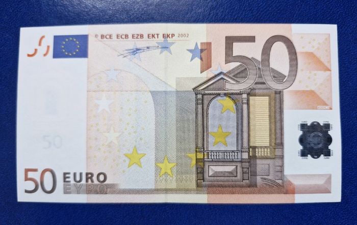 Ireland UNC 2002 T Series 50 Euro Duisenberg Banknote
