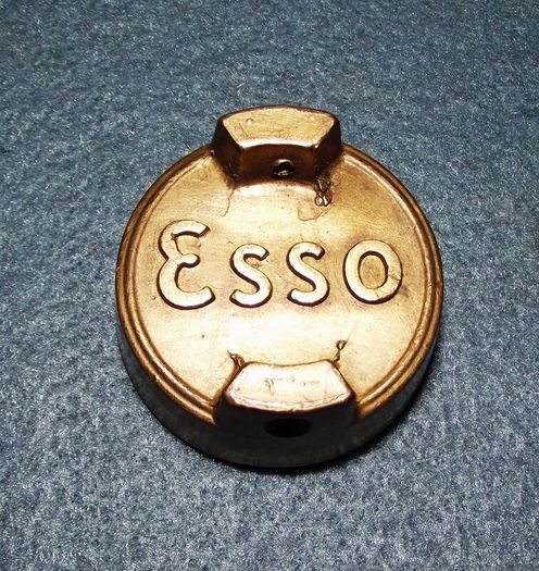 Vintage ESSO 2gal brass oil can cap.