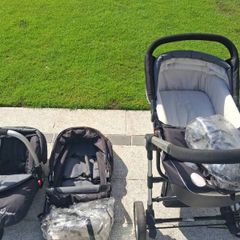 baby pram, moses basket, bath, bouncer.