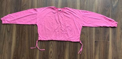 NEW Ladies/Girls Pink Crop Top/Jumper: Medium