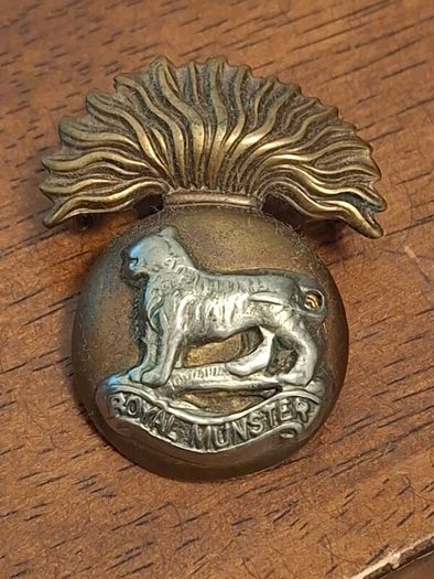 British Army Genuine Royal Munster Fusiliers Cap Badge