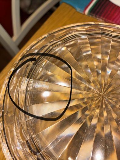 Vintage Waterford Bow tie design Crystal Bowl