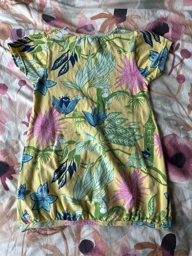 Cute Moomin tunic / dress for a girl, 110cm, 4-5 years