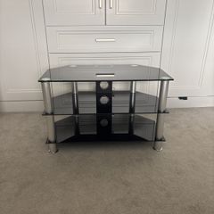 Glass tv stand