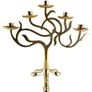 Mid century brass candelabra Image 2