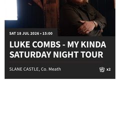 2 x Luke Combs Tickets