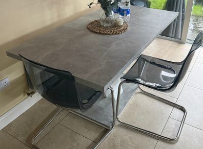 Table and chairs