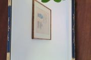 Antique irish "E.W Howe" handpainted &amp; laquered mirror