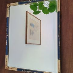 Antique irish "E.W Howe" handpainted & laquered mirror