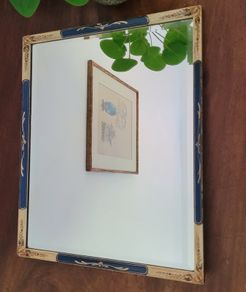 Antique irish "E.W Howe" handpainted & laquered mirror
