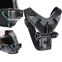 Helmet Strap Mount Chin Stand Holder Motorcycle Action Sports Camera Full Face Holder Accessory For GoPro Hero 9 8 7 6 5 4 3