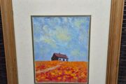 Original Signed Irish Cottage Oil Painting On Board Framed 43 x 48 cm