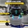 Pneumatic Triple Air Bag Car Jack Trolley 3 Ton 6600 Lbs Cap 400 Mm Lift Image 3