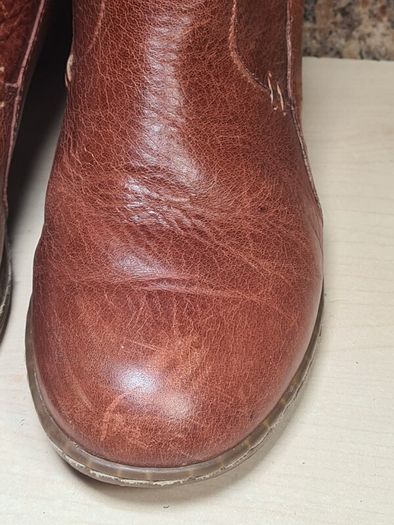 Vintage womens Dr Martens 11436 brown leather heeled riding boots knee high Size Uk 4 EU 37