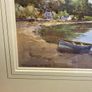 Vintage watercolour Painting Lake & Mountain Scene Image 2