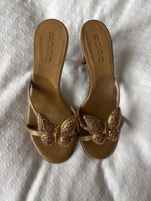 RODO Sandals - Jewel Encrusted Butterfly - (Heel 9cm)