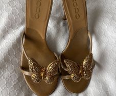 RODO Sandals - Jewel Encrusted Butterfly - (Heel 9cm)