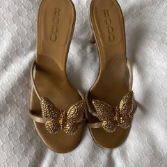 RODO Sandals - Jewel Encrusted Butterfly - (Heel 9cm)