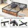 King Size Bed Frame,Metal Bed 150x200cm,5ft Image 5