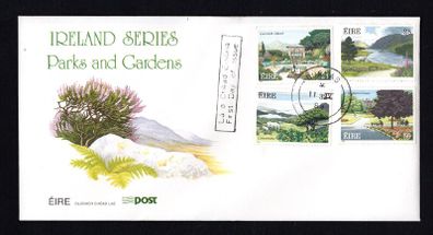 1989 Ireland Parks & Gardens Commemorative Stamps An Post First Day Cover (FDC) with Durlas (Thurles) Steele cancel.