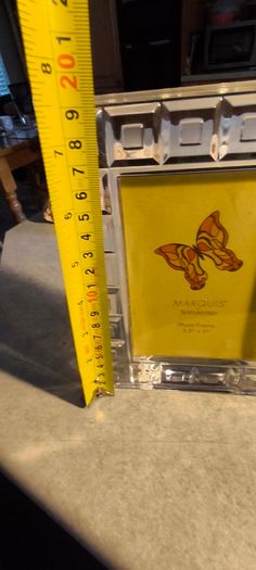 Marquis by Waterford photo frame features a distinctive cubic geometric pattern cut into clear crystal 3.5 x 5 inches,
