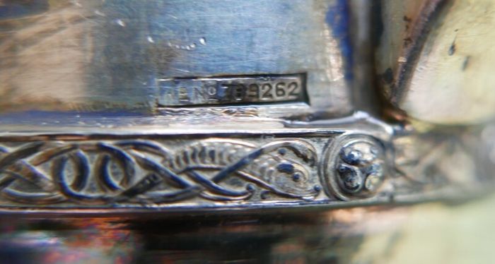 Vintage "A B & S" -Atkin Brothers & Sons, Silver-Plated Mug 1853s