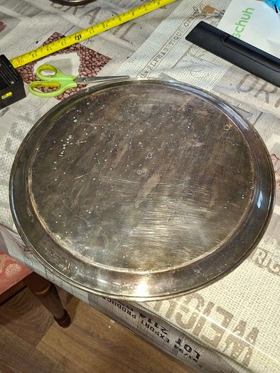 Lot of Large Old Silver Plate Trays for sale as a lot, Postage Available Price for the lot