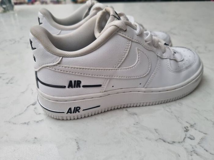 Nike Air Force 1 LV8 3 GS white black Double Air CJ4092-100 UK 3 EU 35.5