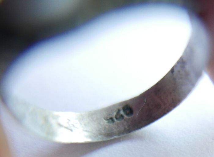 Vintage Sterling Silver 925 Moonstone Ring size L1/2 - 2,9g
