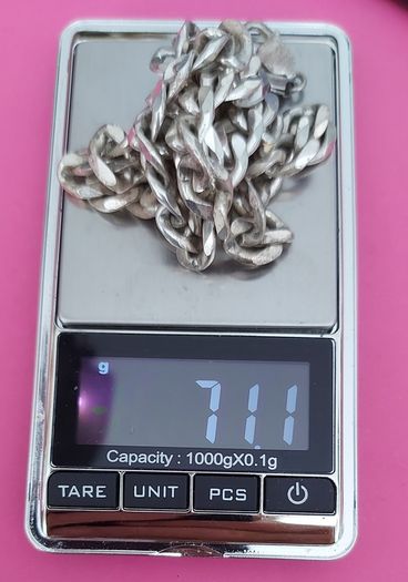 Curb Chunky Necklace .925 Sterling Silver 71g