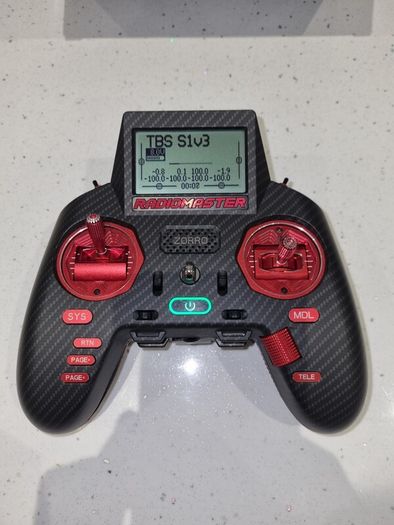 Radiomaster Zorro MAX Red + TBS Tracer Never Used