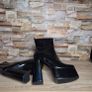 Black Chameleon Waterproof Ultra High Platform Ankle Boots, size 40 Image 2