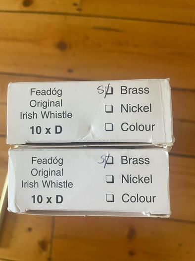 Tin whistles