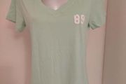 Crane lime green V-neck t-shirt size UK12/14 EU40/42 Postage included