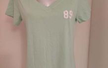 Crane lime green V-neck t-shirt size UK12/14 EU40/42 Postage included