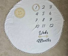 Baby milestone blanket