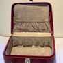 Vintage Red Mid Century 1960s Travel Make Up Vanity Case Handbag Image 6