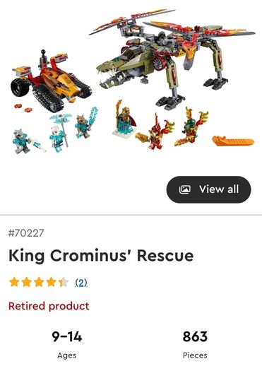 80 Euro Each!! - Lego Legends of Chima - Retired Sets