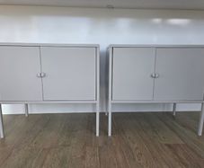 Two grey cabinets, E25 each or E45 for two