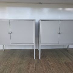 Two grey cabinets, E25 each or E45 for two