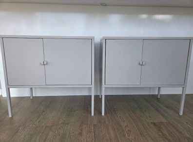 Two grey cabinets, E25 each or E45 for two