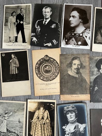Vintage Portrait Postcards x 32. 3 for 1 euro or 10 quid the lot