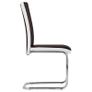 Cantilever Dining Chairs 2 pcs Brown Faux Leather Image 3