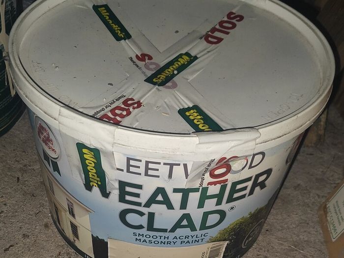Fleetwood paint weather clad magnolia  c.15L external outdoor